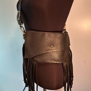 Elegant black Genuine leather Bag